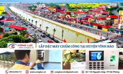 Lắp đặt máy chấm công vân tay tại Vĩnh Bảo Hải Phòng